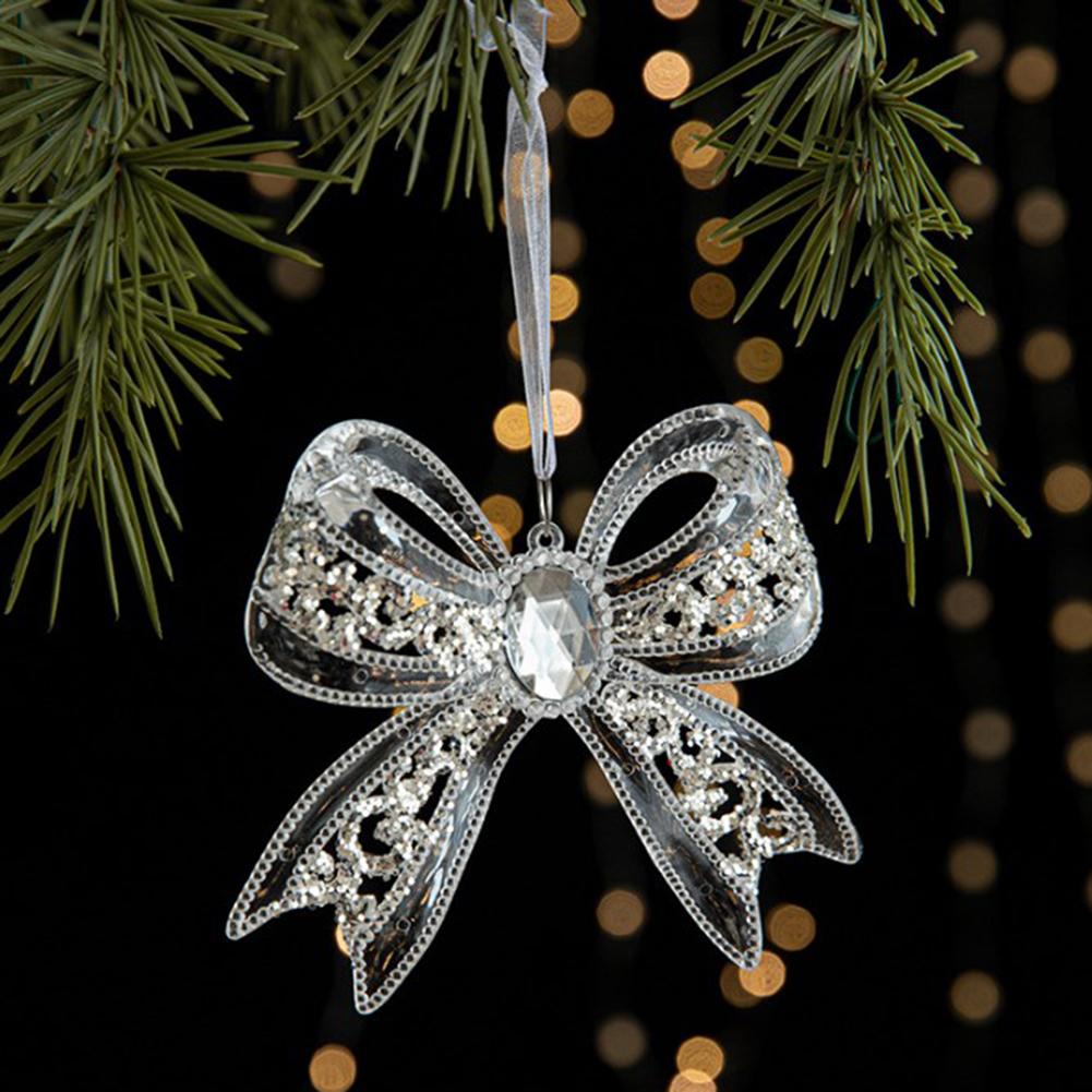 Festive Cheer Christmas Acrylic Ornaments Elegant Christmas Ornaments Easy To Hang Lightweight Structure Luxurious Touch