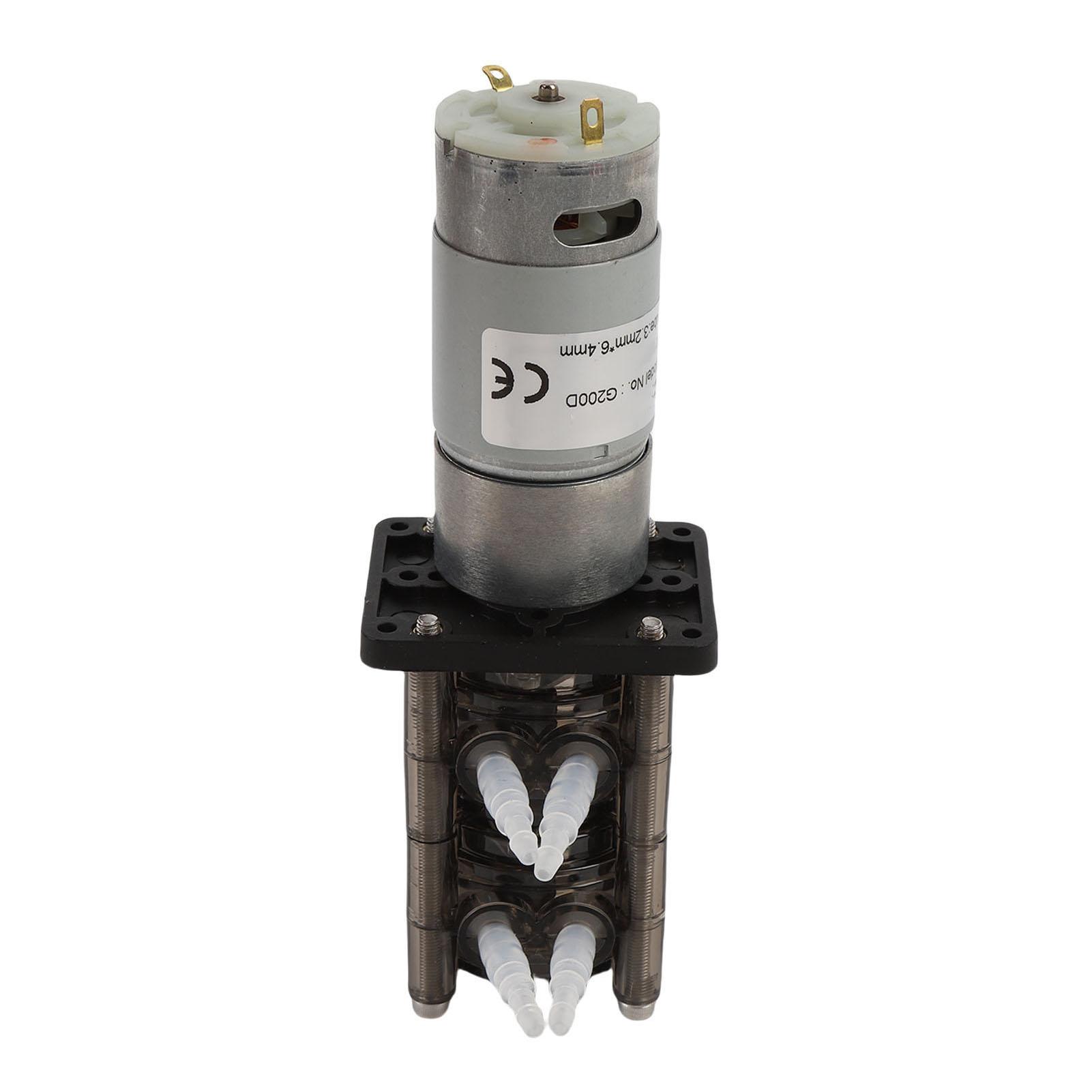 Peristaltische Pomp 2x200mlCelsiusmin   Geborstelde Motor 3.2x6.4mm Transparante Siliconen Buis Vloeistof Dosering Pomp voor Laboratorium
