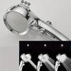 Diamond silver 3 modes booster shower head home Handheld One-button Water-stop Bathroom Bath Set Shower Head