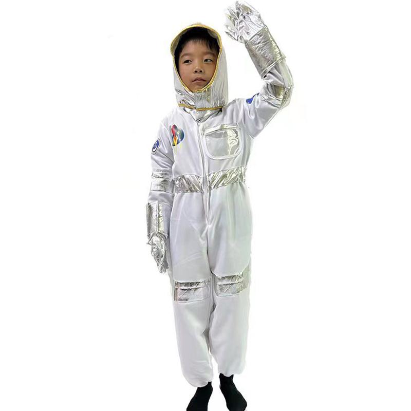 Space Astronaut Suit Kids Costume Outfit Jumpsuit Fancy Dress Girl Boy Cosplay