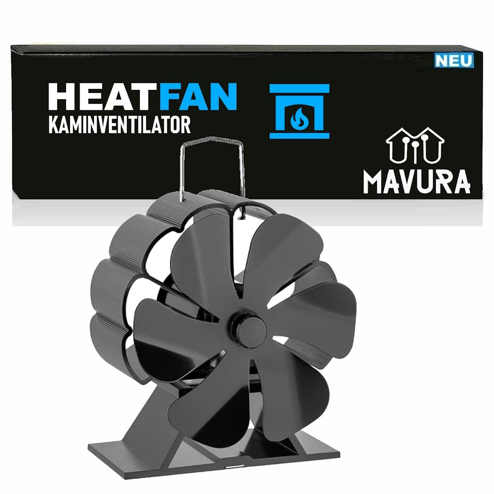 

HEATFAN Вентилятор для печі Вентилятор для каміна Бездротовий вентилятор Повітродувка 6 лопатей