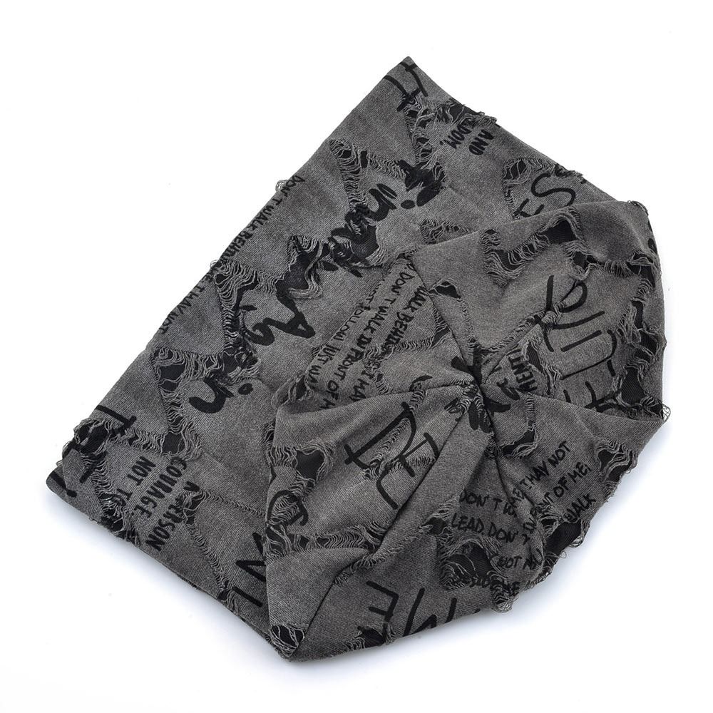 Thin Bonnet Letter Print Beanie Loose Style Hip Hop Beanies Fashion Pullover Hat  Unisex Wear