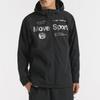 Move Sports Descente HEATNAVI Brushed Authentic Black Windbreaker, Logo, Full-Zip Hoodie, Water-Repellent, Windproof, Training,