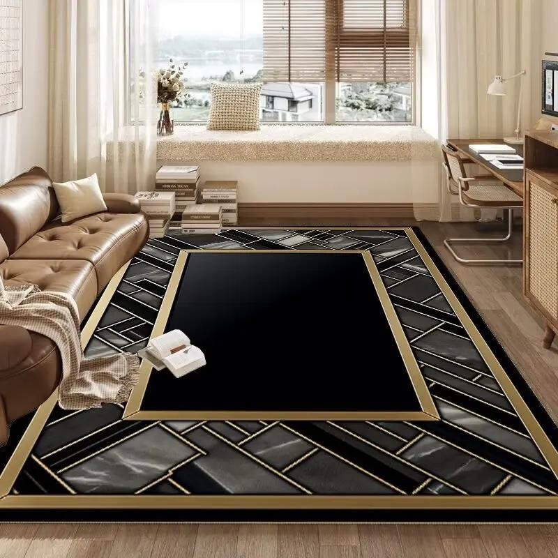 Retro Chinese Style CARPET FOR LIVE ROOM Non-slip Bedroom Soft Large Rug Hall Decoration Washable Floor Mats Customizable 