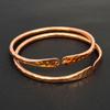 Handmade Hammered Copper Cuff Bangle for Women  Adjustable Open Bangle Bracelet Boho Tribal Style Jewelry  Gift for Her