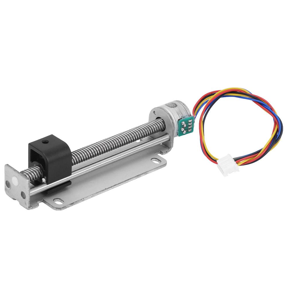 

Винтовой направляющий стол Микро 2-фазный 4-проводной шаговый двигатель Винтовой ползунок Металлический винт оптической оси 15