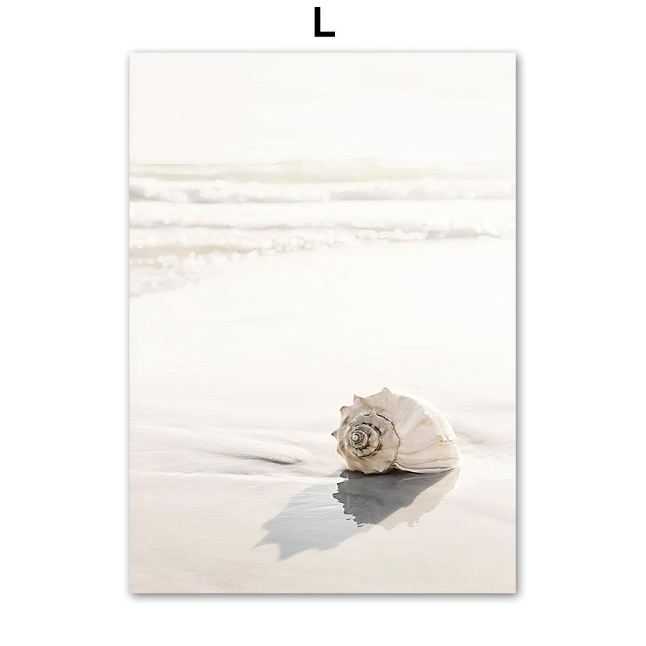 Landscape Poster Farm Grassland Cattle Road Sign Sea Wave Reed Wall Art Print Canvas Painting Wall Pictures Living Room Decor