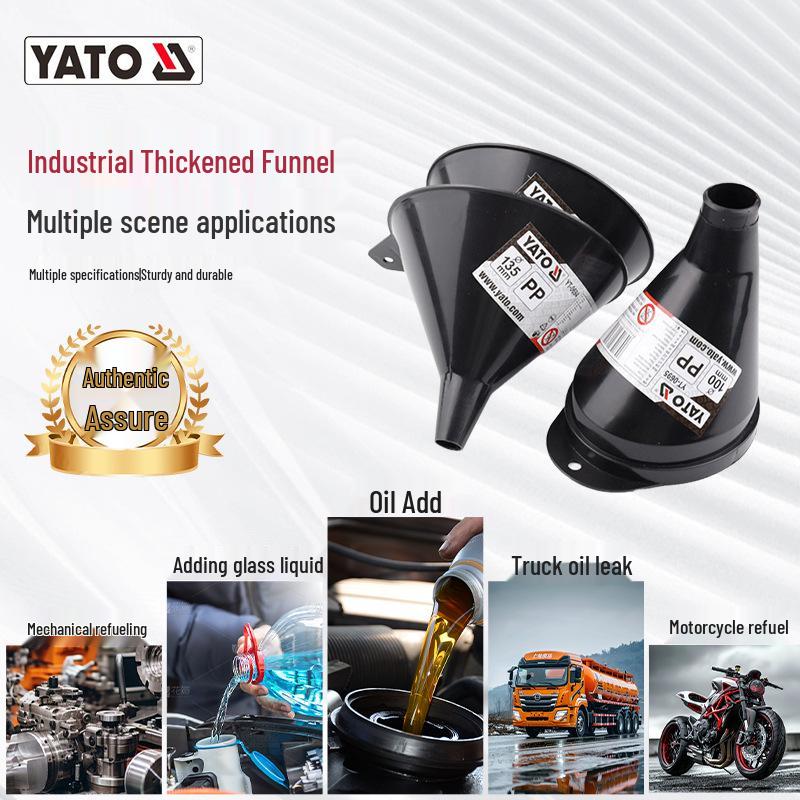 YATO Hands-Free Thickened Bayonet Funnel for Fuel and Oil Pouring