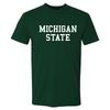 Michigan State Spartans Basic Block T-Shirt Premium Cotton