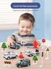Children's Inertial Airplane Catapult Track with Golden Car and Music for Early Education