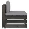 VidaXL Canapé d'Angle Sectionnel avec Coussins Canapé d'Angle de Jardin Canapé de Terrasse Meuble de Patio Extérieur Bois 3068121