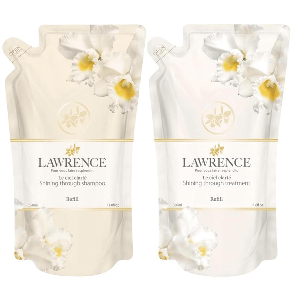 Lawrence Le Cirque Refill Shining Through Shampoo 350ml Shining Through Treatment 350ml Refill (Moist Type) Set &