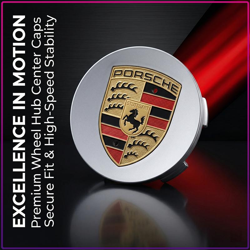 4 ks 65MM Auto Znak Emblem Krytky Středů Kol Poklice Ráfku Kryt Středu Kola Pro Porsche Cayenne Panamera Macan Boxster 911 928 944 918 917
