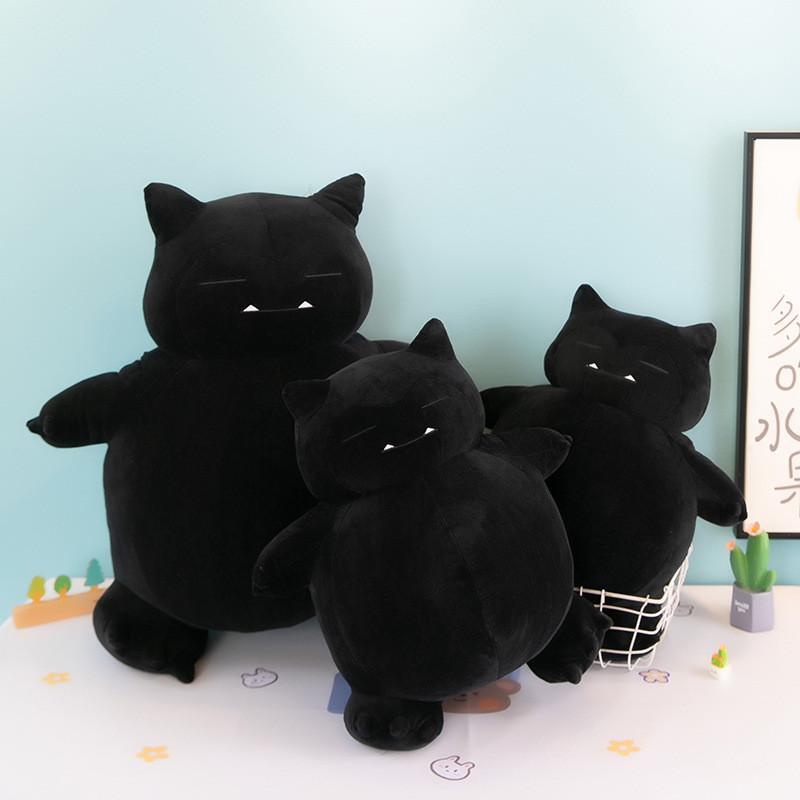 Snorlax Plush Dark Doll Animal Toy Childrens Pillow Room Decoration Anime Gift