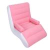 Inflatable Sofa Ergonomic S Shaped Portable Soft Flocking   Blow Up Couch for Home Travel  