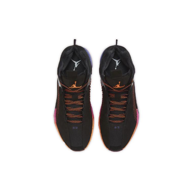 Air Jordan 35 PF 'Sunset' (Unisex) Black / Total Orange / Hyper Grape Basketball Shoes CQ4228 004