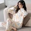 2024 Women's Cute Cartoon Pajamas Set: Spring Autumn Thermal Underwear, Plus Size Home Wear, Also Suitable for Outdoor Use