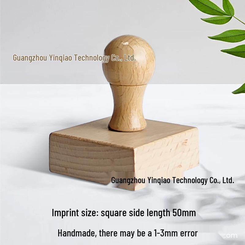 Custom DIY Wooden Rubber Stamp for Engraving and Journal Design