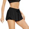 Women's Flowing Sports Shorts Gym Yoga Workout Running Tennis Skirt Comfortable Skirts with Pockets