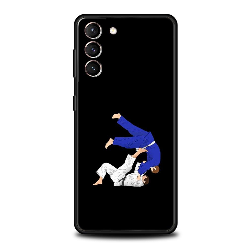 Japanese Martial Judo Soft Phone Case For Samsung Galaxy S25 Edge S24 Plus S23 FE S22 S21 S20 Ultra 5G S10 Black Protect Cover