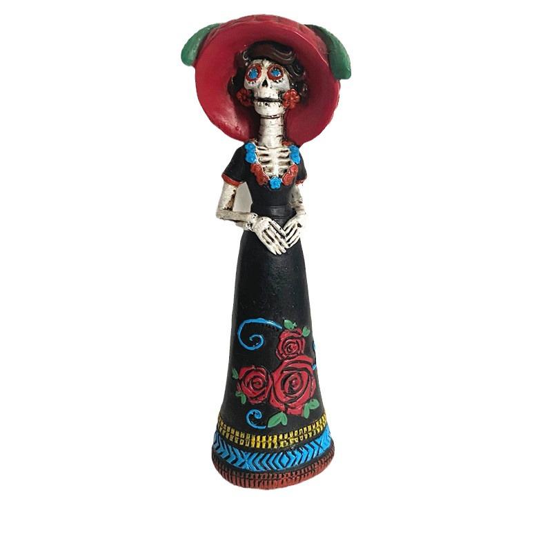 Halloween Resin Ornaments: Ghost & Skeleton Figurines for Day of the Dead Parties