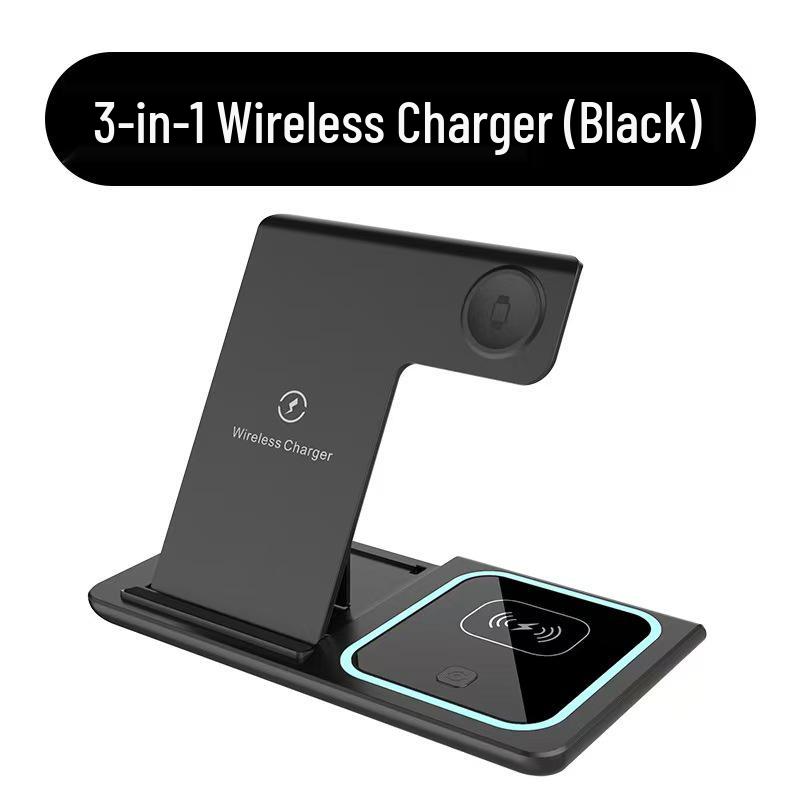 3-in-1 15W Wireless Charger: Fast Charge for Apple Phones, Watches, & Earbuds