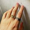 Hot Sale Half Face Retro Fashion Ring for Men Women Greek Mythology Vintage Punk Gothic Art Open Ring Unisex Accessories Jewelry