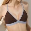 Französischer Triangel-Cup Damen-BH-Set - Schlankmachender Effekt, Tiefer Ausschnitt, Sexy, Schöner Rücken, Herbst Dünner Stil