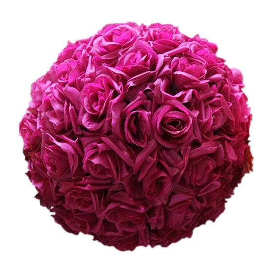 Falske roser ball Plastblomster ball Kunstige roser som ikke falmer for babyshower bryllupsdekorasjon