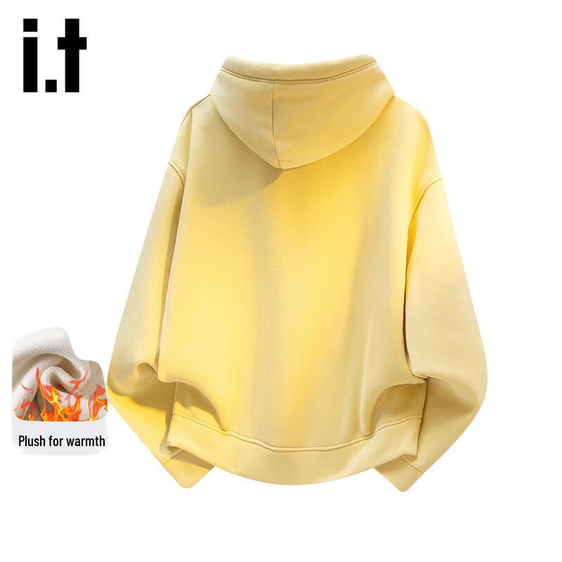 Izzue Women's Brush Embroidery Fleece-Lined Hoodie