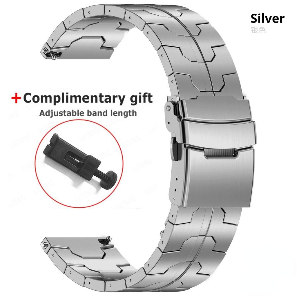 20mm 22mm Titanium Bracelet For Huawei Watch GT6/5/4/3 Pro 46mm Ultimate2 Watch Strap For Amazfit GTR 4 47mm For Samsung Galaxy 7 6 4 5 Men Watch Band