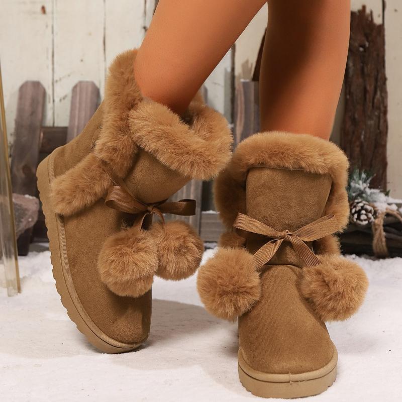 Fashion Plus Size Woman Shoes 2026 Winter New Women's Snow Boots Comfort Non Slip Women Thick Soled Ankle Boots Zapatos De Mujer
