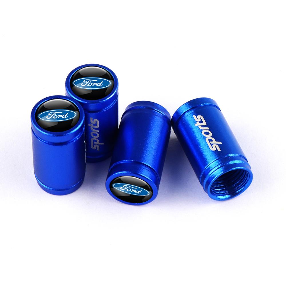 4Pcs Frosted Car Styling Logo Wheel Tire Valve Stem Cap Cover Accessories For Ford Mustang Foose Explorer Mondeo Shelby Fiesta djzh66