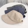 New simple spring and summer bucket hat can tie ponytail sun hat outdoor casual versatile sunshade sun protection cap