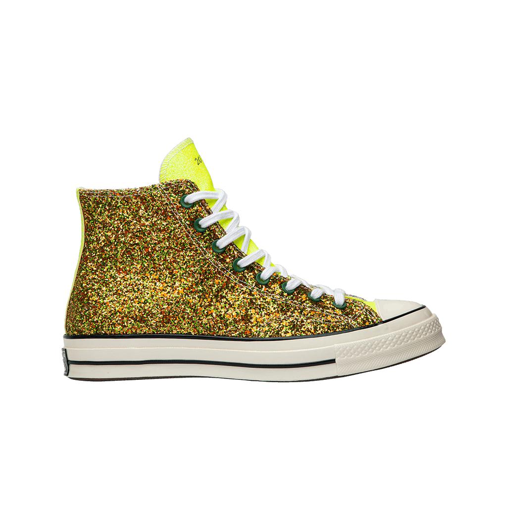 Converse X Jw Anderson Chuck 70 Hi Glitter Gold Silver