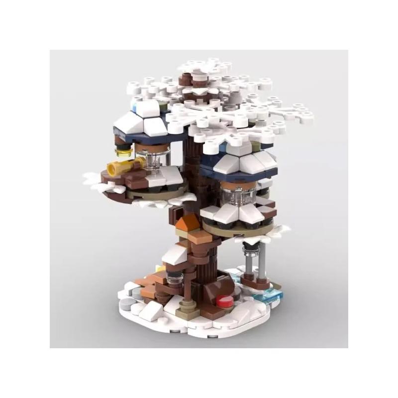 Kreatives Verbessertes Weihnachts-Serie Bausteine Set mit Warmlicht Elch Zug Haus DIY Steine Modell Spielzeug für Kinder Weihnachtsgeschenke