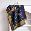 Luxury Winter Flower Imitaion Cashmere Scarves High Quality Women Thicken Wrap Shawl Ladies Warm Pashmina Peacock Besign Scarf