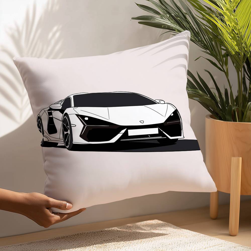 SuperCars-L-LamborghiniS Pillow Case Plush Fabric Soft  Pillowcase Double Sided Print Cushion Cover Household Gifts