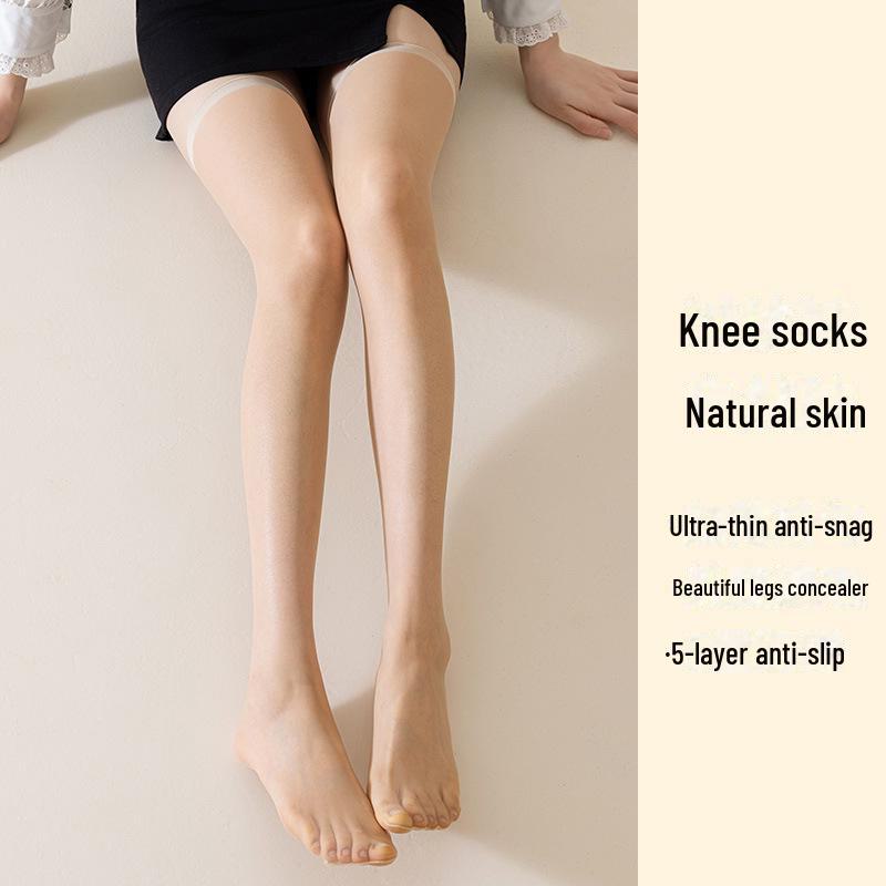 

Женские летние невидимые чулки до бедра с антизацепами и кристаллами