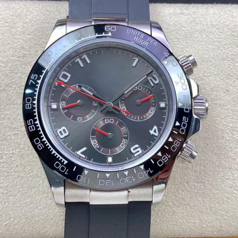 Rolex Daytona 40mm Diamond-Inlaid Multifunctional Automatic Mechanical Men's Watch.