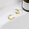 Stylish Retro C-Shaped Hoop Circle, Summer High-End Earrings, Stylish And Simple Basic Women'S Earrings