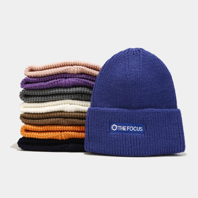 1pc Women Winter Warm Knitted Beanie Hat with Faux Fur Pom,outdoor windfloWer Skull Cap Beanie for Women,suitable for Dailywear