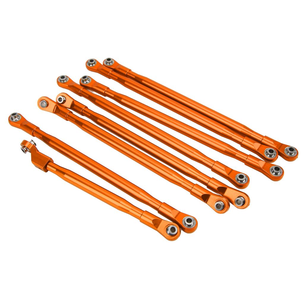RC Rod Link Linkage Set Pull Rod with Sway Bar Aluminum for Axial SCX6 JLU 1 6 RC Car VehicleOrange