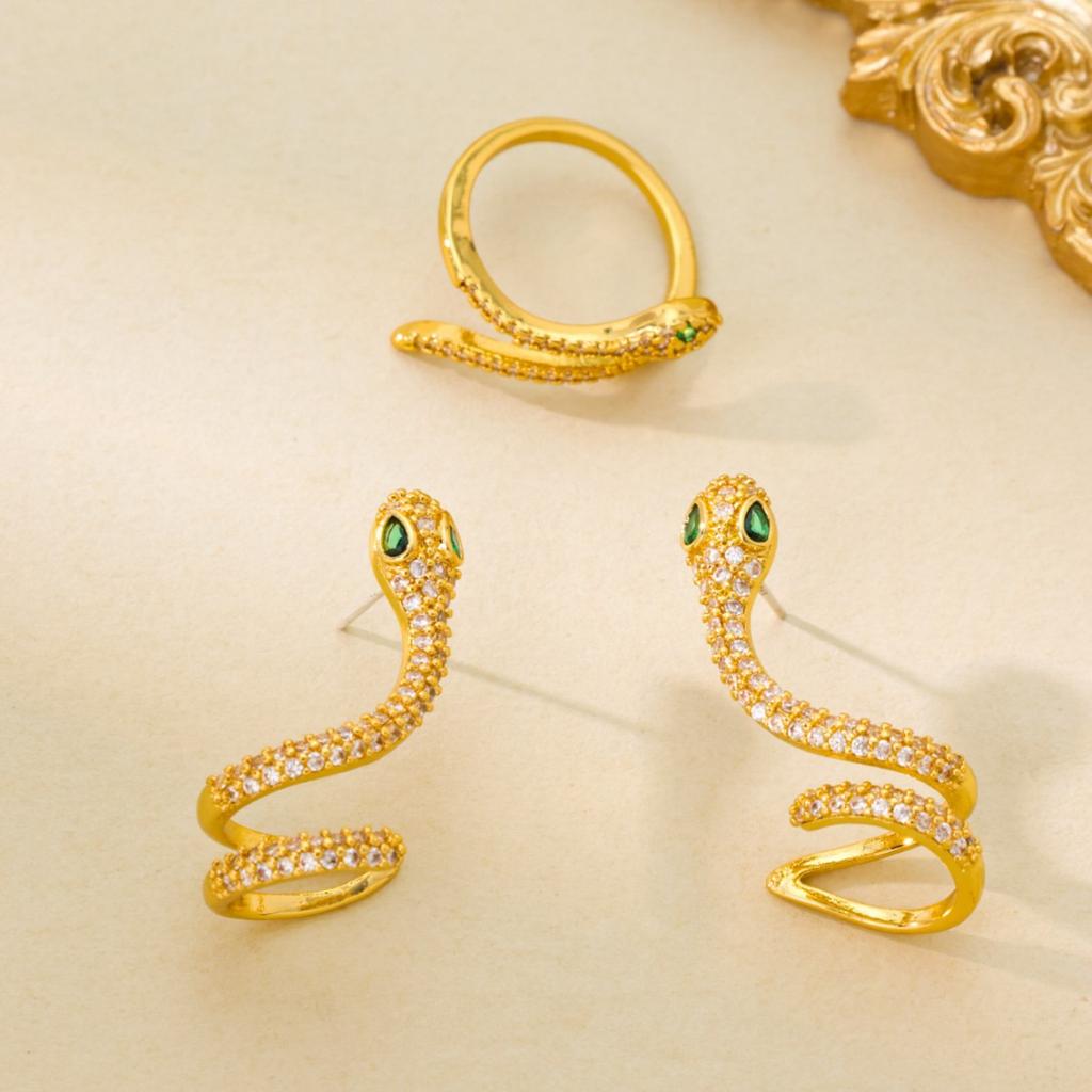 Inlaid 3A Zircon Designer Ring Opening Adjustable Element Star With