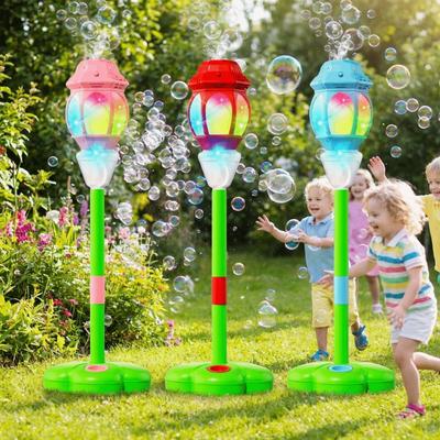 Remote Control Kids Streetlight Bubble Machine Standing Bubble Maker Birthday Party