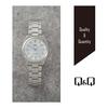 [Citizen Q&Q] Watch Analog Waterproof Metal Band QB78-201 Men's Silver