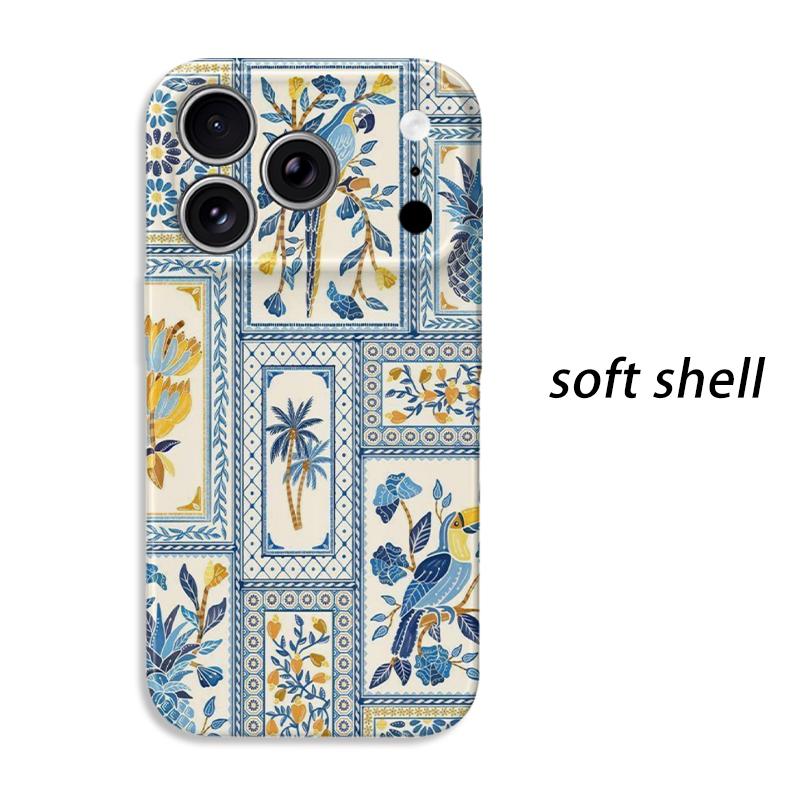 Exotic Aviary Tropical Palm Pineapple Art Graphic Film Aesthetic Protective Shockproof Bumper Phone Case Cover For iPhone 13 14 15 16 17 Pro Max Plus