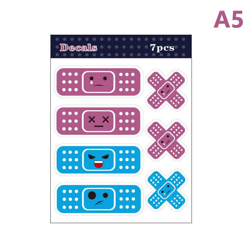 

7Pcs/Sheet Car Sticker Funny Band Aid Car Bumpers Window Vinyl Decal Creative Stickers And Car Styling Decals On Motorcycle
