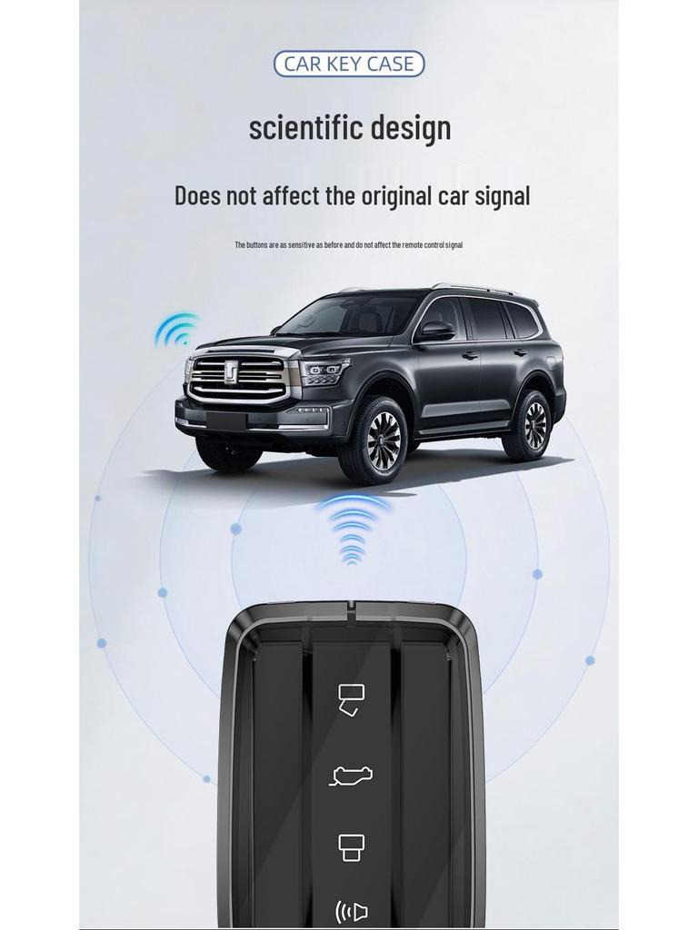 Tank 300 Key Cover Set: New Shell and Buckle Wrap for Wey Tank 300 Keys