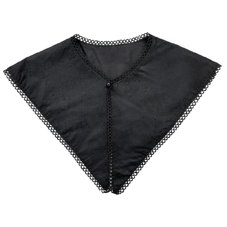 Chic Detachable Neckline Accessory Delicate Lace Spread Lapel Openwork Collar for Casual Wear